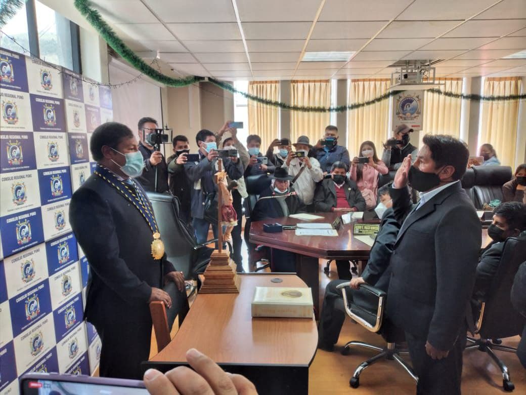 Freddy Rivera es el nuevo presidente del Consejo Regional de Puno 1 1640999752 Freddy Rivera es el nuevo presidente del Consejo Regional de