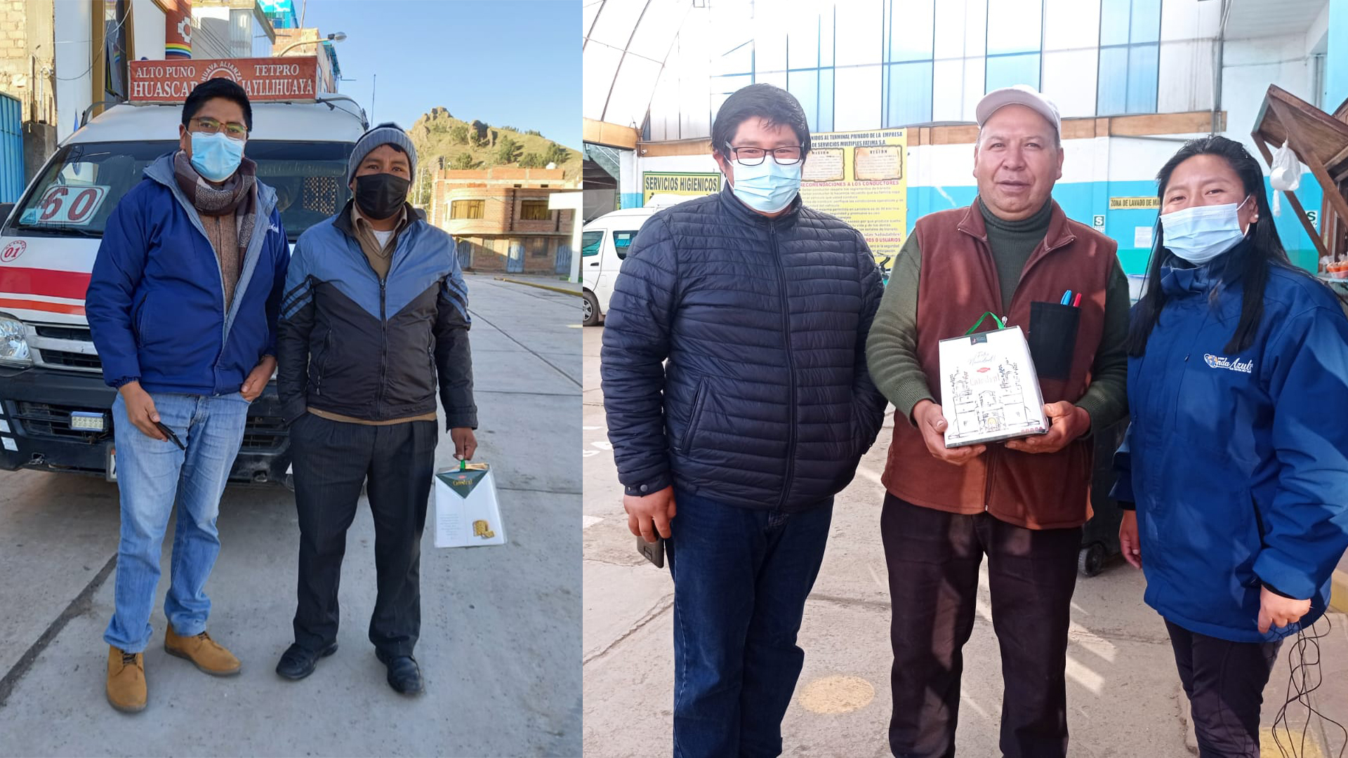 Onda Azul Mobile Cucarachito visitó a sus oyentes y premió su sintonía en las horas de Año Nuevo 1 Cucarachito movil de Onda Azul