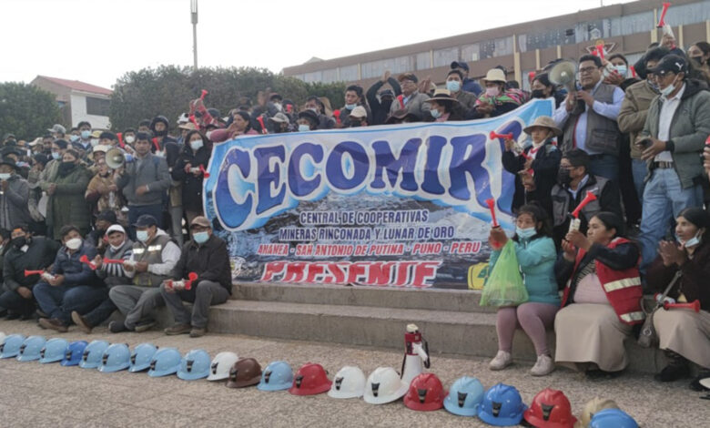 Mineros de La Rinconada y Lunar de Oro piden al ejecutivo aprobar ley proponiendo extender la vigencia del proceso de formalización 1 Mineros