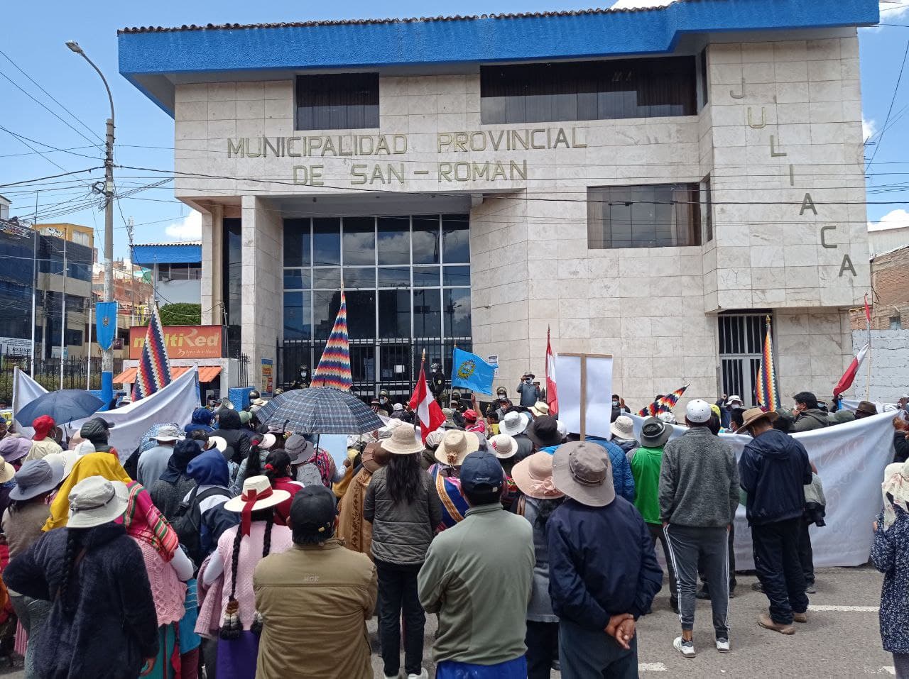 El municipio de San Román es el municipio con más denuncias en 2021 1 Urbanizaciones de Juliaca piden pavimentado de calles ante municipio de San Roman 04 l IRCS