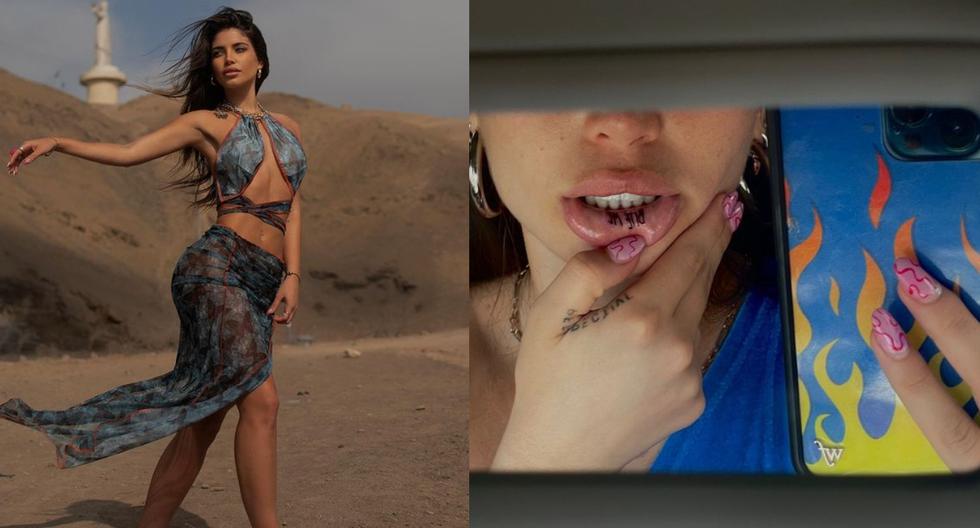 1642672460 Flavia Laos sorprende con tatuaje en el labio Muerdeme VIDEO