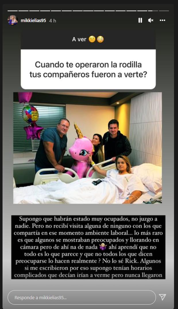 Michela Elias sobre sus companeros de EEG No tuve visitas