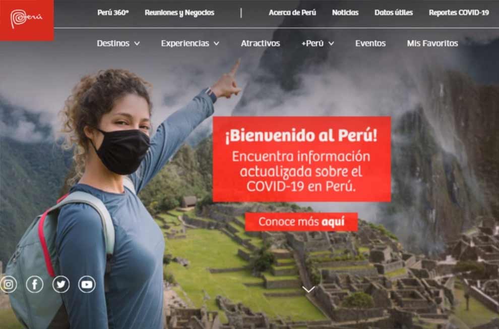 Peru.travel ha sido votado como el mejor sitio web de turismo del mundo 1 Perutravel ha sido votado como el mejor sitio web de