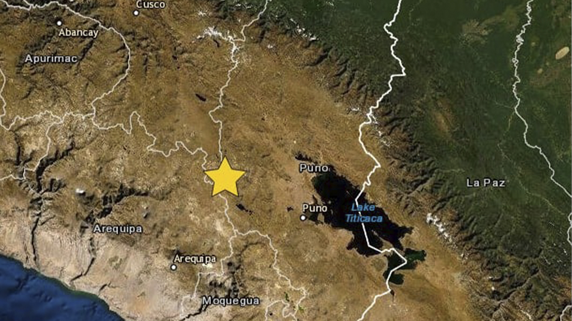 Un sismo de 3.4 se reportó en el distrito de Ocuviri - Lampa 1 Sismo en Lampa