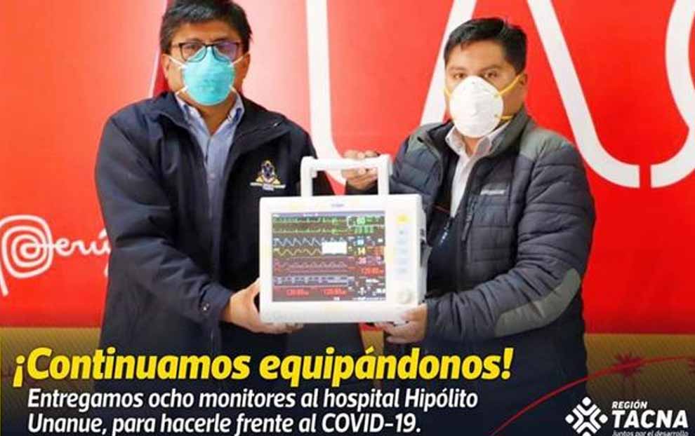 Tacna: GORE entrega monitores al hospital Hipólito Unanue 2 Tacna gore entrega monitores al hospital hipolito unanue
