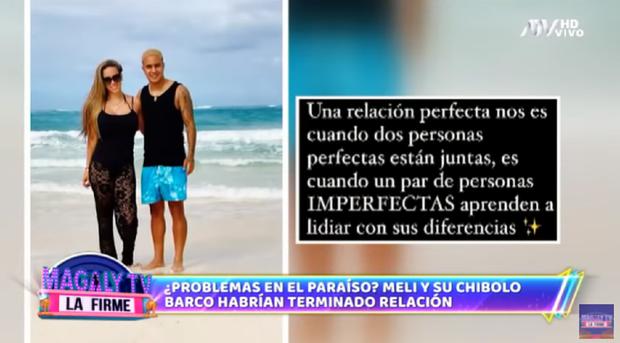Melissa Klug: Sus primeras publicaciones en Instagram tras los rumores de separación de Jesús Barco 2 Mensaje de san valentín de melissa kug. (foto: captura magaly tv: la firme).