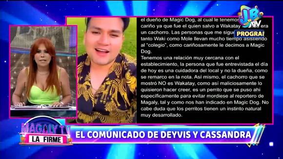 Magaly medina sobre declaraciones de deyvis y cassandra: "no me gustan las verdades a medias"