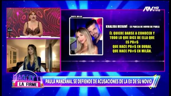 Paula Manzanal se disculpa por insultar al novio de Sheyla Rojas: 'Está mal hablar de una mujer así' 2 CORREO | Paula Manzanal se disculpa por insultar a novio de Sheyla Rojas 'No está bien hablar de una mujer así'