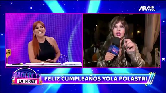 Yola Polastri a Magaly Medina: "No te pongas triste si no tienes amigos" (VIDEO) 2 Yola Polastri y su broma sobre Magaly Medina: “No estés triste si no tienes amigos”
