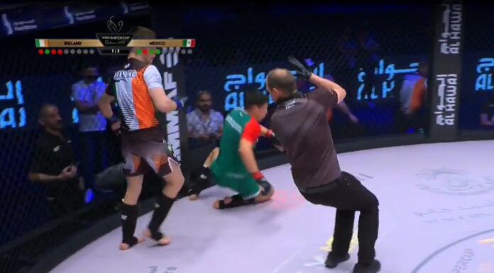 ¡Peligros en el lugar de trabajo! El árbitro de Brave Combat Federation recibió una bofetada que lo mandó a la lona – MMA.uno, #1 en noticias de Artes Marciales Mixtas (MMA) en español. 1 Peligros en el lugar de trabajo El arbitro de Brave