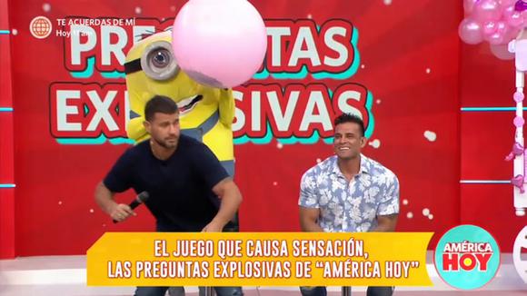 Edson Dávila le gasta una broma a Yaco Eskenazi tras responder trivia en América Hoy