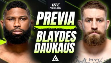 Curtis blaydes contra chris daukaus analisis y pronostico