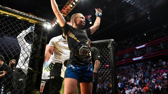 Rose Namajunas es la campeona mundial de peso paja de UFC Rose Namajunas es la campeona mundial de peso paja de UFC