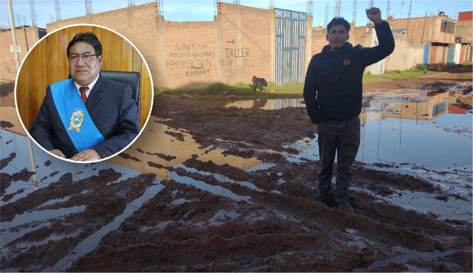 Juliaca: David Sucacahua no pavimenta caminos a pesar de promesas, ahora culpa a Provías 1 Juliaca David Sucacahua no pavimenta caminos a pesar de promesas