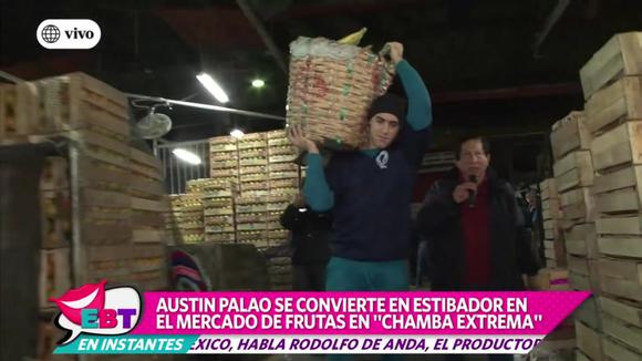 Chamba Extrema: Austin Palao se convirtió en estibador en el mercado de frutas