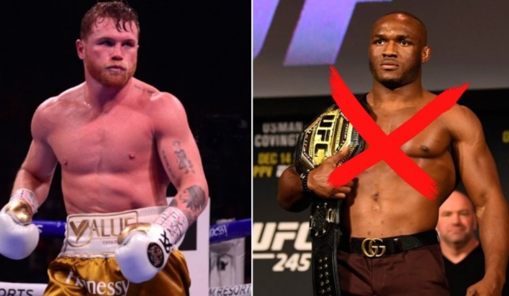 "Canelo" Álvarez rechaza la posibilidad de enfrentar a Kamaru Usman en un futuro cercano | La etiqueta de la roca 1 Canelo alvarez rechaza la posibilidad de enfrentar a kamaru usman