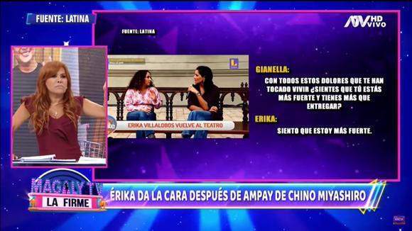 Magaly sobre el programa de Latina: "Un fiasco desde el principio. ¿Arriba mi gente? Será allá abajo" (VIDEO) 2 CORREO | magaly destruida "a mi gente"