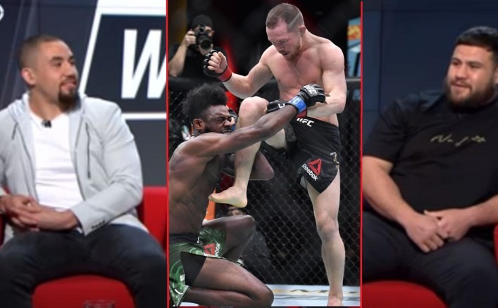 Robert Whittaker y Tai Tuivasa cuestionan el estatus de campeón de Sterling: 'No se lo merece' | La etiqueta de la roca 1 Robert whittaker y tai tuivasa cuestionan el estatus de campeon