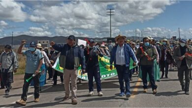 Vecinos del distrito de caracoto san roman aceptaron paro preventivo