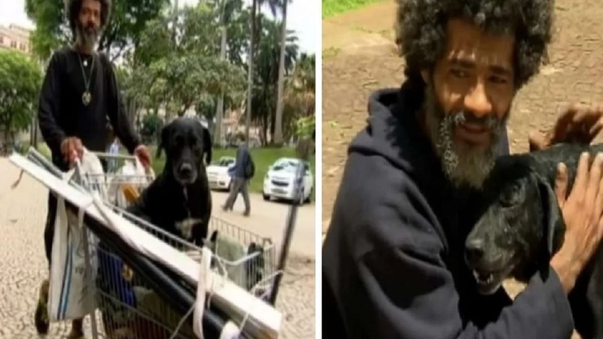 1652633252 Vagabundo se emociona de amor por su perro primero le