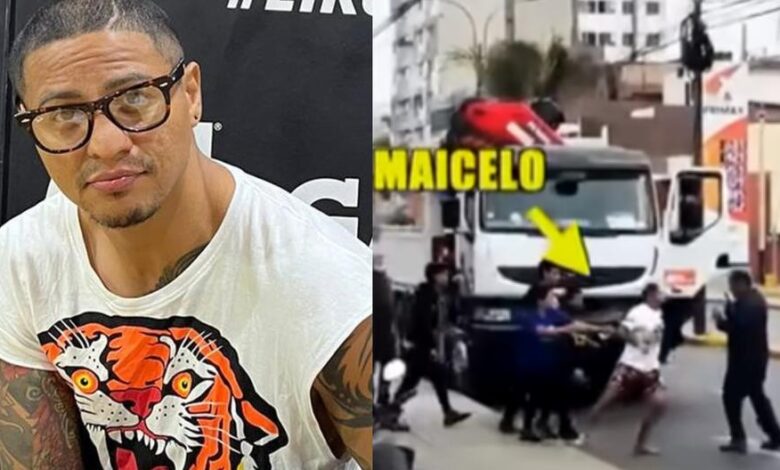 1653218070 jonathan maicelo se pelea con un camionero luego de que