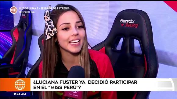 Luciana fuster habla de asistir "señorita perú"