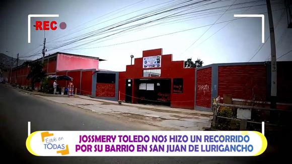 Jossmery Toledo hace un recorrido por su barrio "san juan de lurigancho"