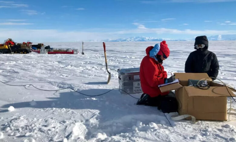 Resonancia magnética gigante de la Antártida revela “agua de mar fósil” bajo la capa de hielo 1 Resonancia magnetica antartida agua mar fosil bajo capa hielo
