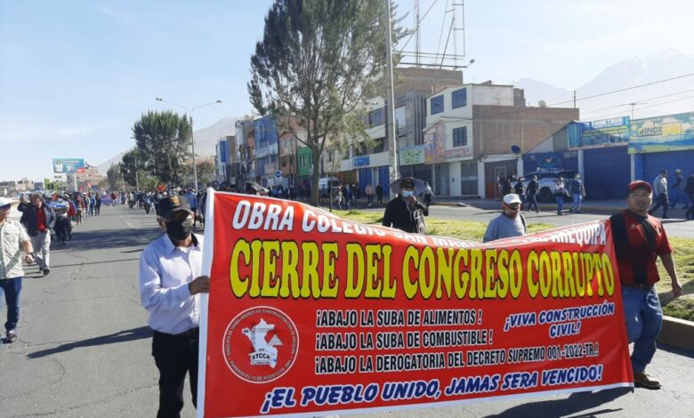 Sindicato de trabajadores de la construccion civil pide cierre del