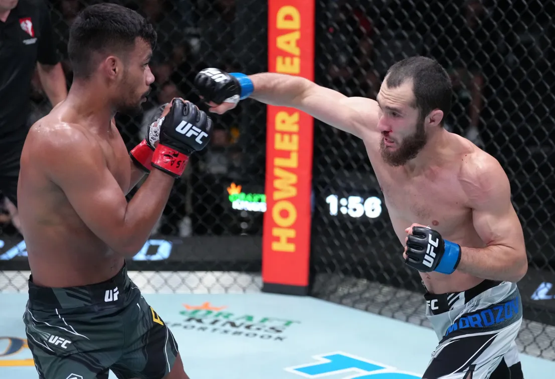 Sergey Morozov UFC Las Vegas 57 Sergey Morozov frustra a Raulian Paiva