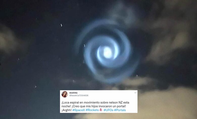 Misteriosa anomalía luminosa en espiral aparece en el cielo de Nueva Zelanda 1 Anomalia espiral nueva zelanda junio 2022 portada co oc