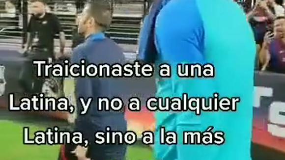 El video muestra la reacción de Gerard Piqué al ser abucheado por serle infiel a Shakira 2 Estadio piqué gerard (1)