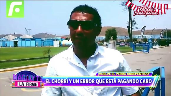 'Me equivoqué': Chorri Palacios se disculpa por 'Ampay' (VIDEO) 2 CORREO | Chorri Palacios se arrepiente