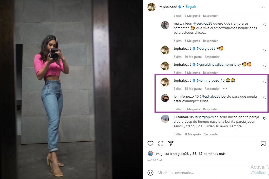 Tepha Loza responde a usuario que le pidio que dejara