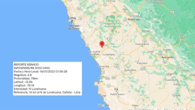 Un temblor de 48 sacudio lima la madrugada del 19