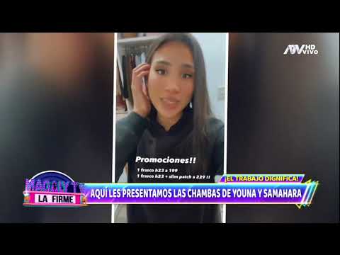 Samahara Lobaton Youna sorprende al revelar que solo trabaja tres