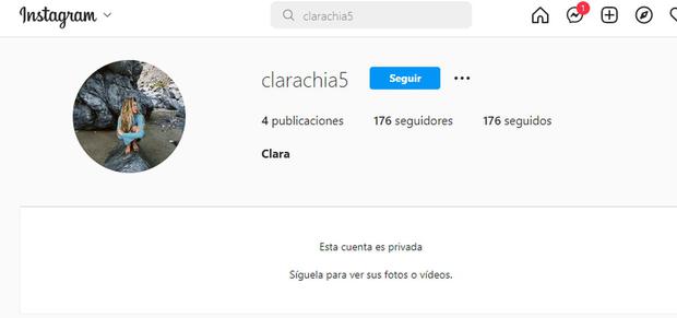 Su foto de perfil recuerda a Shakira (Foto: Clara Chía Martí/Captura Instagram)