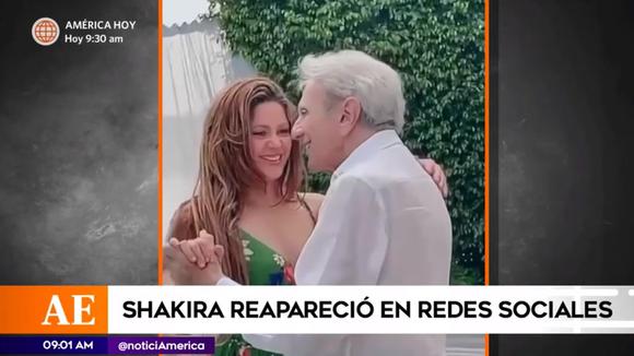 Shakira reaparece con su padre