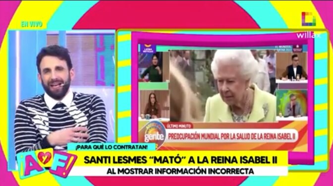 Rodrigo González ataca a Arriba mi Gente por pifia de la reina Isabel II: 'una zapatilla mundial' 2 Rodrigo Gonzalez ataca a Arriba mi Gente por pifia de