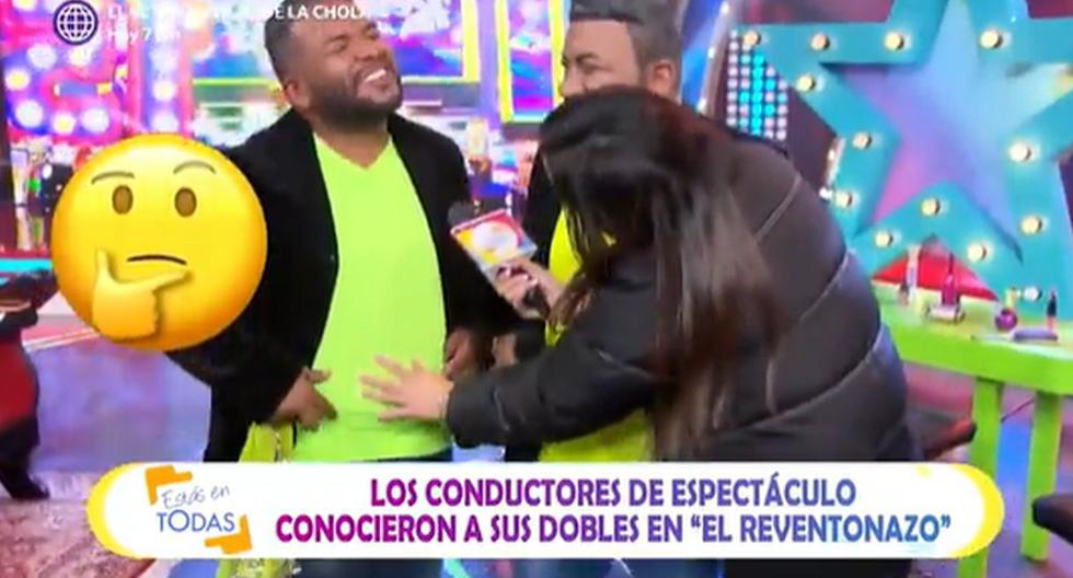 'Choca' Mandros y su graciosa reacción cuando reportero se da cuenta que lleva un cinturón debajo de su polo (VIDEO) 1 1665856297 Choca Mandros y su graciosa reaccion cuando reportero se da