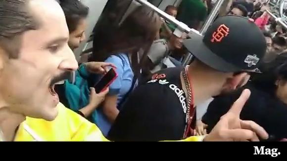 Bruno Mars se retira de asistir a los Grammy 2 Video viral: el imitador de 'Freddy Mercury' hace cantar a todos en el tren eléctrico