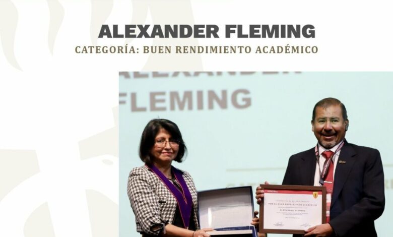 Alexander fleming ha sido reconocida como escuela de excelencia academica