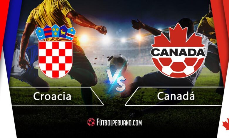 Croacia vs canada en vivo online por el grupo f