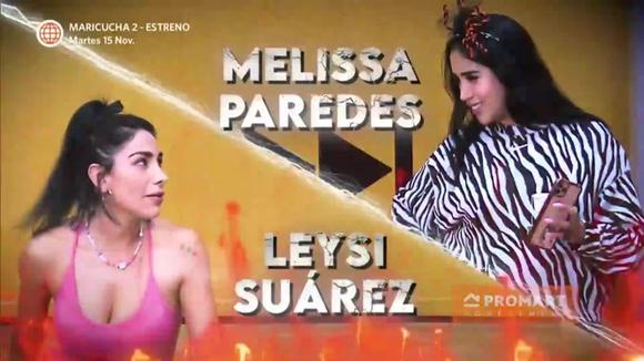 Leysi Suárez llama a Melissa Paredes 'adicta al conflicto' y le advierte: 'No me busques, me encontrarás' 2 Leysi Suarez y Melissa Paredes discuten en vivo