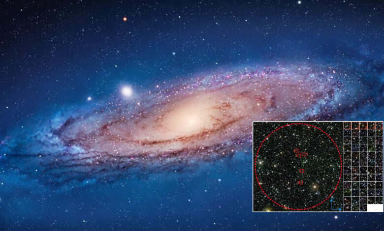 Encuentran una enorme estructura extragaláctica oculta detrás de la Vía Láctea 1 Encuentran enorme estructura extragalactica oculta detras via lactea portada