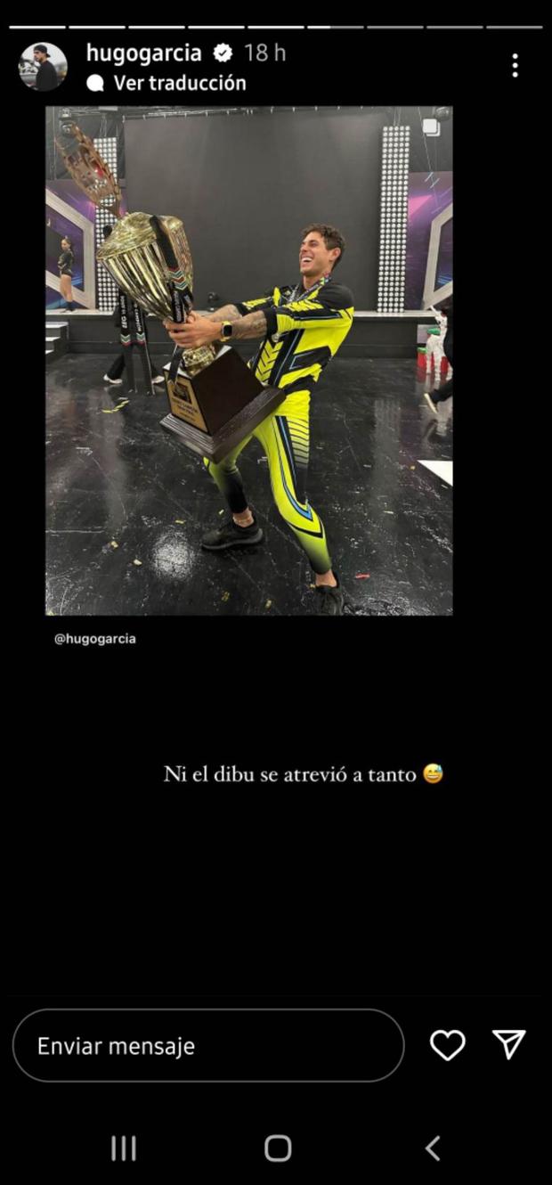 Hugo García imitó el gesto de un portero argentino al recibir el trofeo Esto es Guerra: "Ni 'Dibu' se atrevió tanto" 2 Hugo Garcia imito el gesto de un portero argentino al