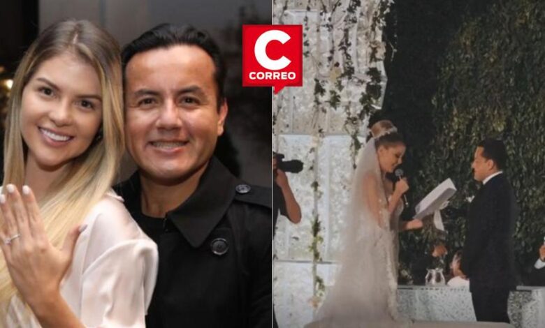 Brunella Horna y Richard Acuña: Así se dieron el sí en el altar (VIDEO) 1 1673142485 brunella horna y richard acuna asi se dieron el si