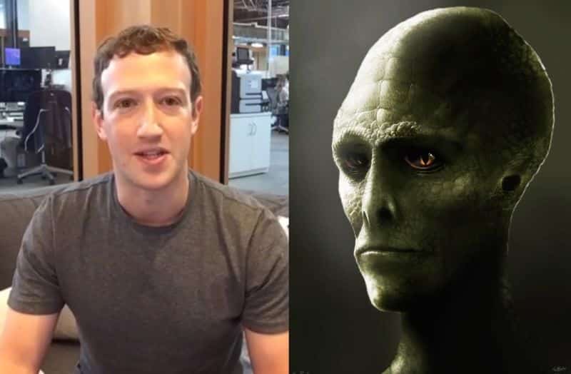 Mark Zuckerberg niega ser un lagarto secreto OVNI y