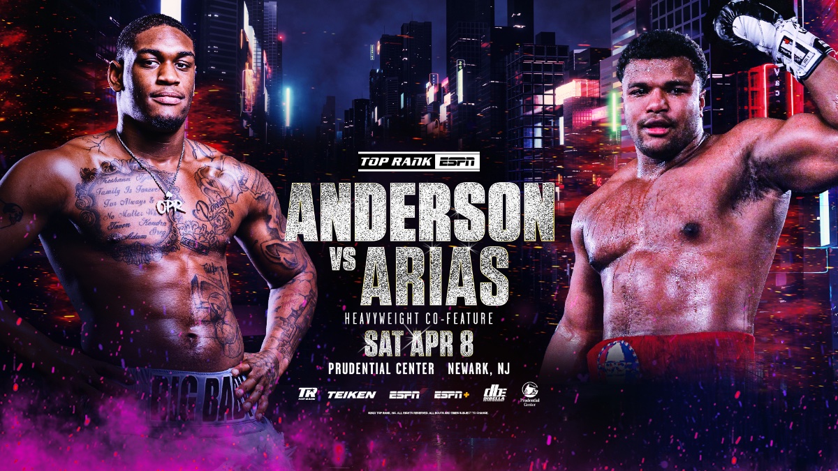 8 de abril Jared Anderson contra George Arias y Keyshawn