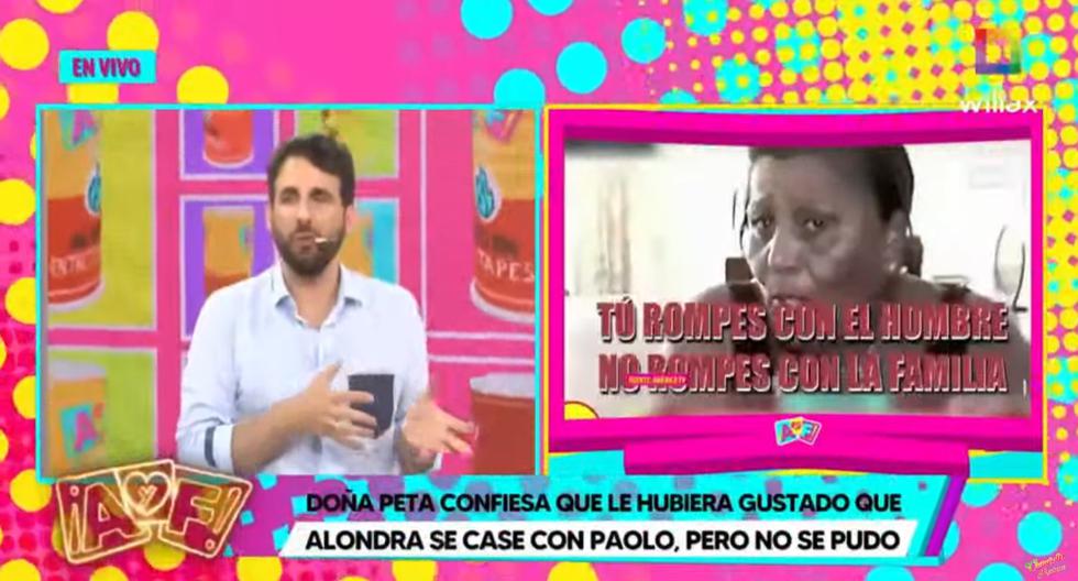 Rodrigo González sorprendió con doña Peta cuando dijo que extraña a Alondra cuando Paolo ya tiene otra relación: "Se nota que hay problemas" 1 Rodrigo Gonzalez sorprendio con dona Peta cuando dijo que